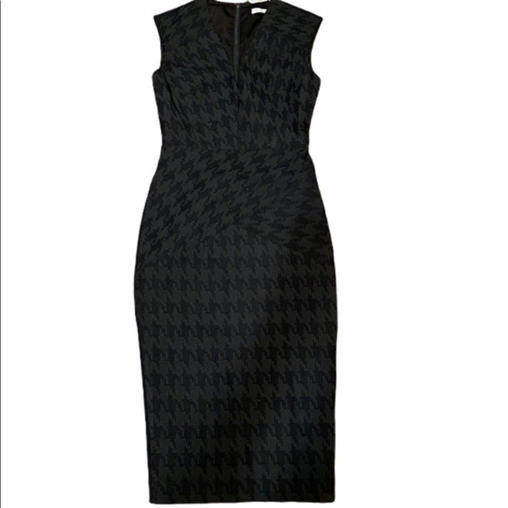 Suistudio Black Houndstooth Dress size 34